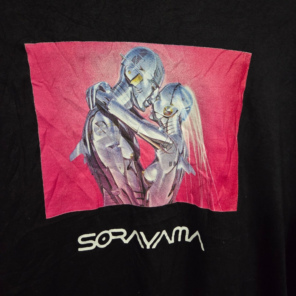 Forever 21 Hajime Sorayama Artist Edition Black Long Sleeve Graphic Tee Mens L - Picture 2 of 6